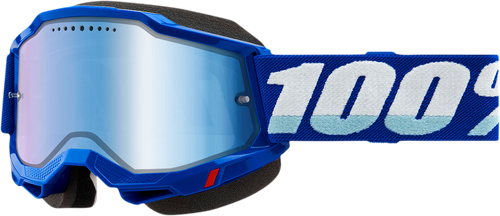 100% Accuri 2 Snow Goggles - Blue - Blue Mirror 50022-00002
