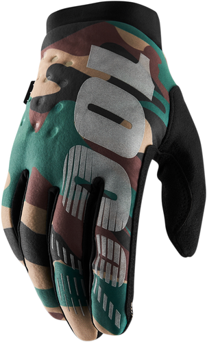 100% Brisker Gloves - Camo - Medium 10003-00006
