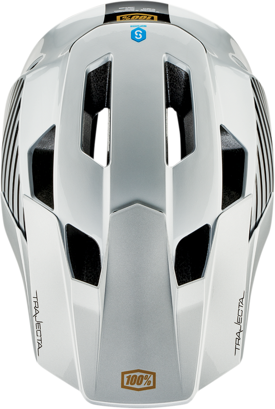 100% Trajecta Helmet - Fidlock - Ranelagh - Silver - Medium 80003-00014