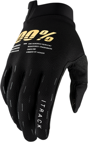 100% Youth iTrack Gloves - Black - Medium 10009-00001