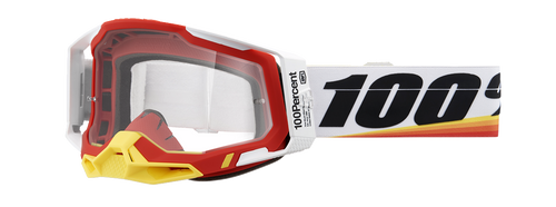 100% Racecraft 2 Goggles - Arsham Red - Clear 50009-00016