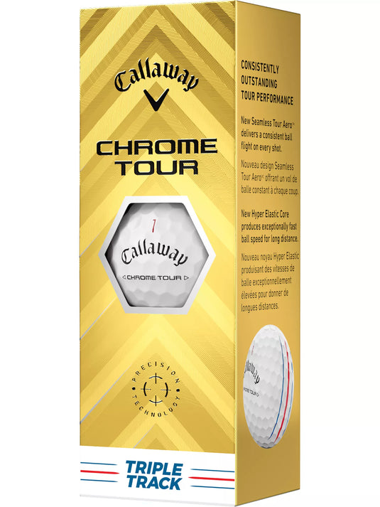 Callaway 2024 Chrome Tour Triple Track Golf Balls - 4 Dozen