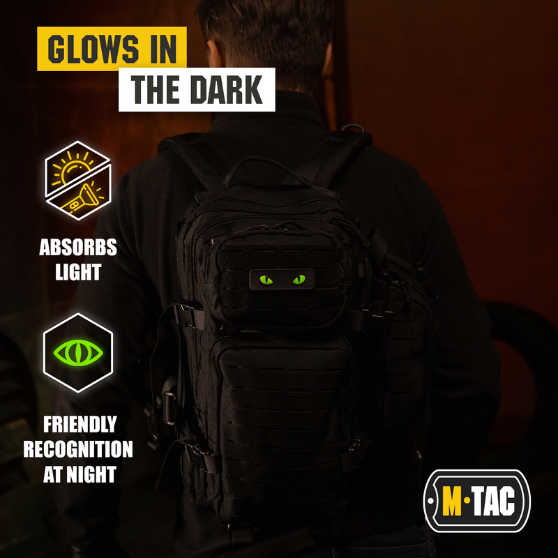 Load image into Gallery viewer, M-Tac Glows in the Dark Cat Eyes Morale Patch 3D PVC
