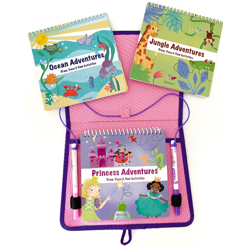 Load image into Gallery viewer, Totebook Kids Dry Erase Activity Kit - Set of 3 Books
