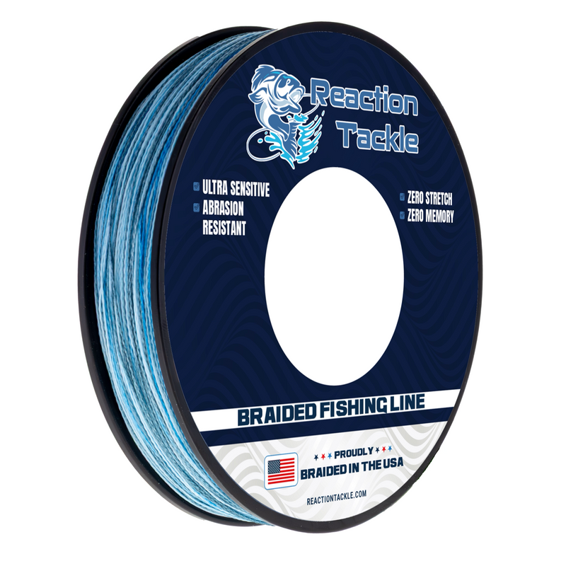 Load image into Gallery viewer, Reaction Tackle BRAIDED IN THE USA Fishing Line - X4
