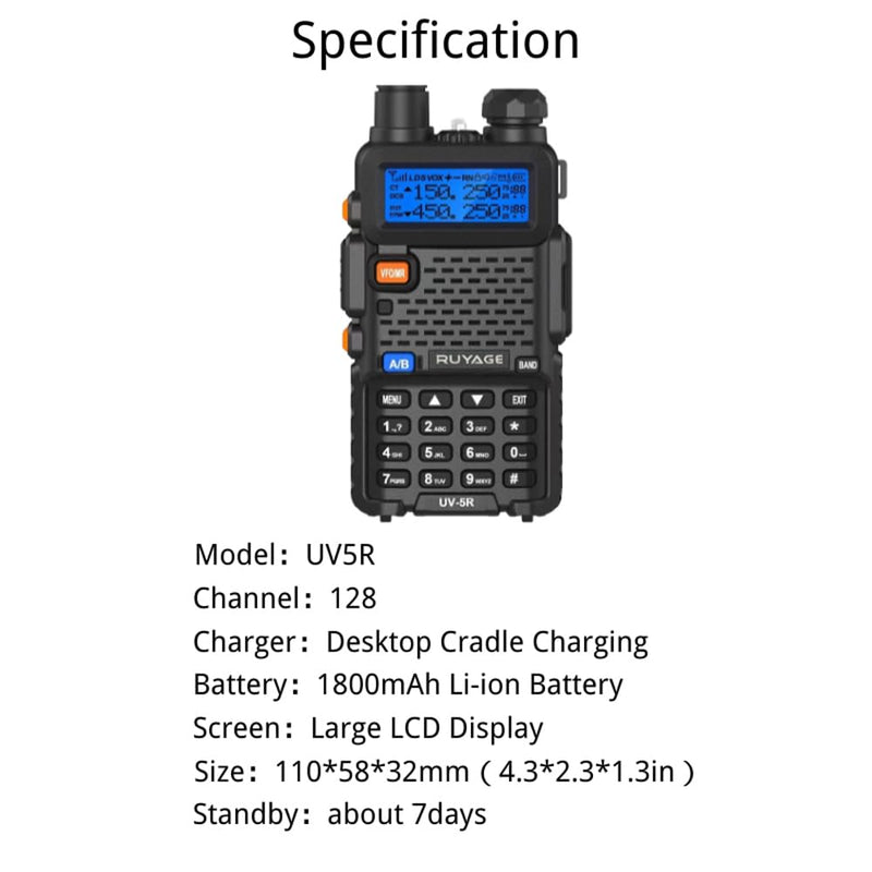Load image into Gallery viewer, Ruyage Radio Analog Signal Walkie-Talkie(UV5R)
