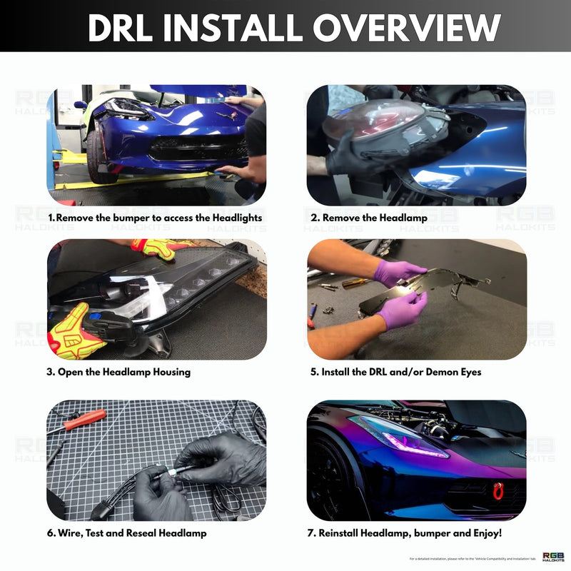 Load image into Gallery viewer, Chevrolet Corvette Multicolor DRL Boards (2014-2019)
