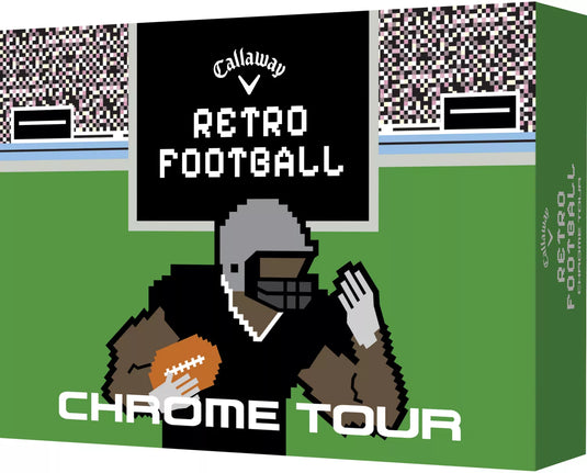 Callaway 2024 Chrome Tour Retro Football Truvis Golf Balls