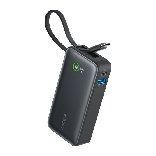Anker Nano Power Bank (30W, Built-In USB-C Cable)