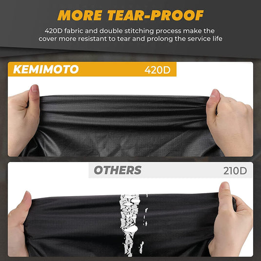 UTV 420D Waterproof Covers 2 Seater for Can-Am, Polaris, Kawasaki