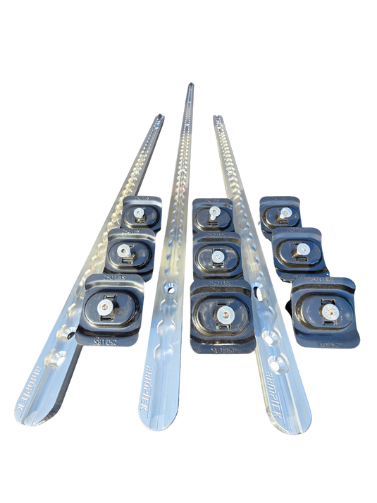 Truck bed tie down system