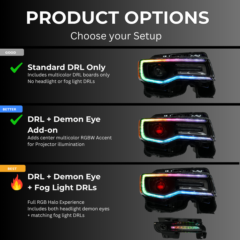 Load image into Gallery viewer, Jeep Grand Cherokee Multicolor DRL Boards (2014-2021)

