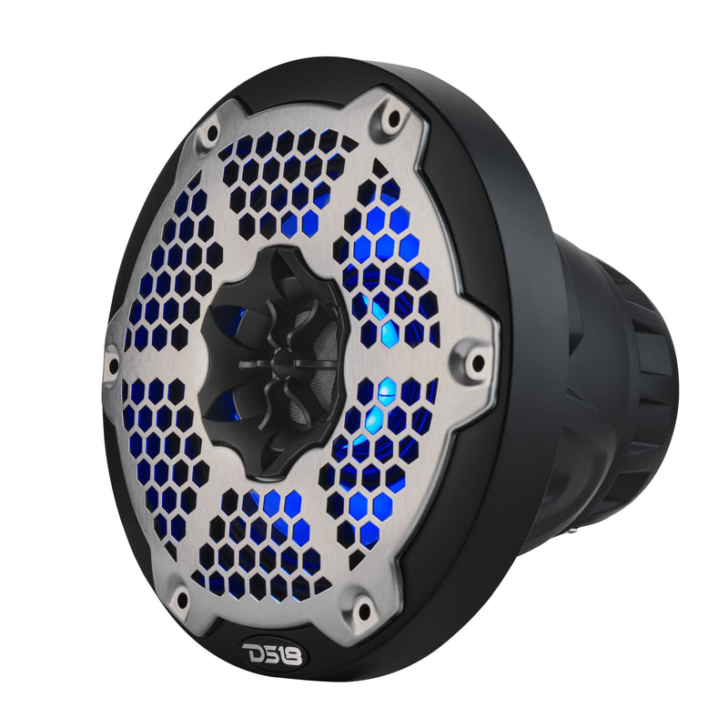 Load image into Gallery viewer, 6.5” Marine 2-Way Hybrid Speaker with RGB LED, Compression Driver and Neodymium Magnet | 250W RMS 4-Ohm
