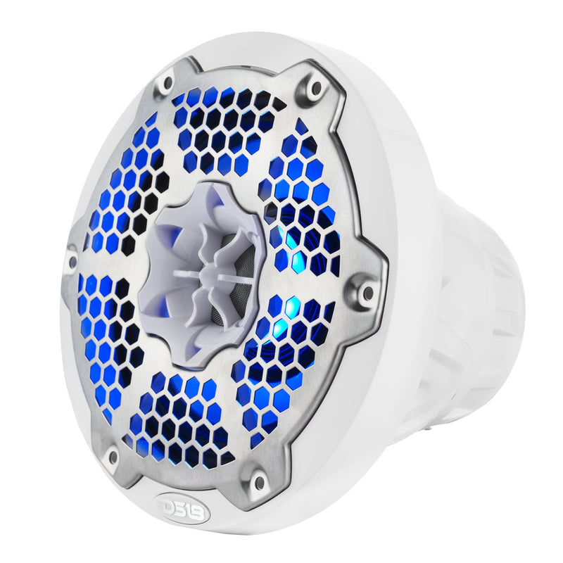 Load image into Gallery viewer, 6.5” Marine 2-Way Hybrid Speaker with RGB LED, Compression Driver and Neodymium Magnet | 250W RMS 4-Ohm
