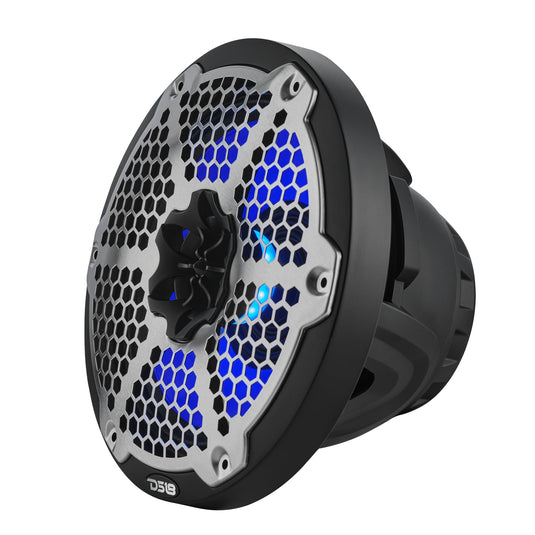 8” Marine 2-Way Hybrid Speaker with RGB LED, Compression Driver and Neodymium Magnet | 350W RMS 4-Ohm
