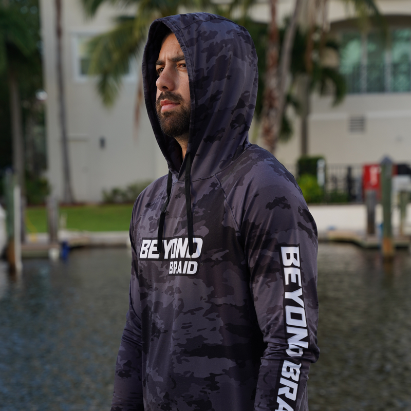Load image into Gallery viewer, Long Sleeve Hooded Performance Fishing Shirt
