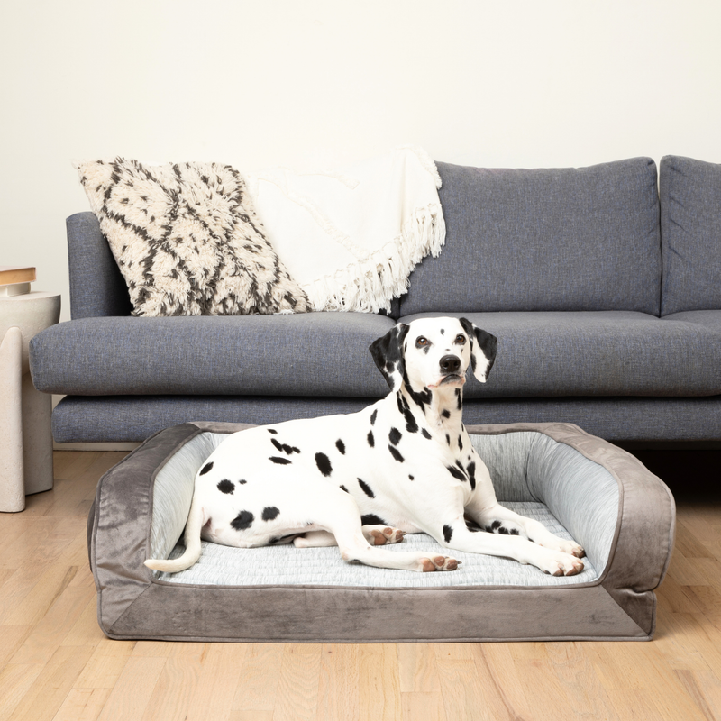 Load image into Gallery viewer, PupChill™ Cooling Bolster Dog Bed
