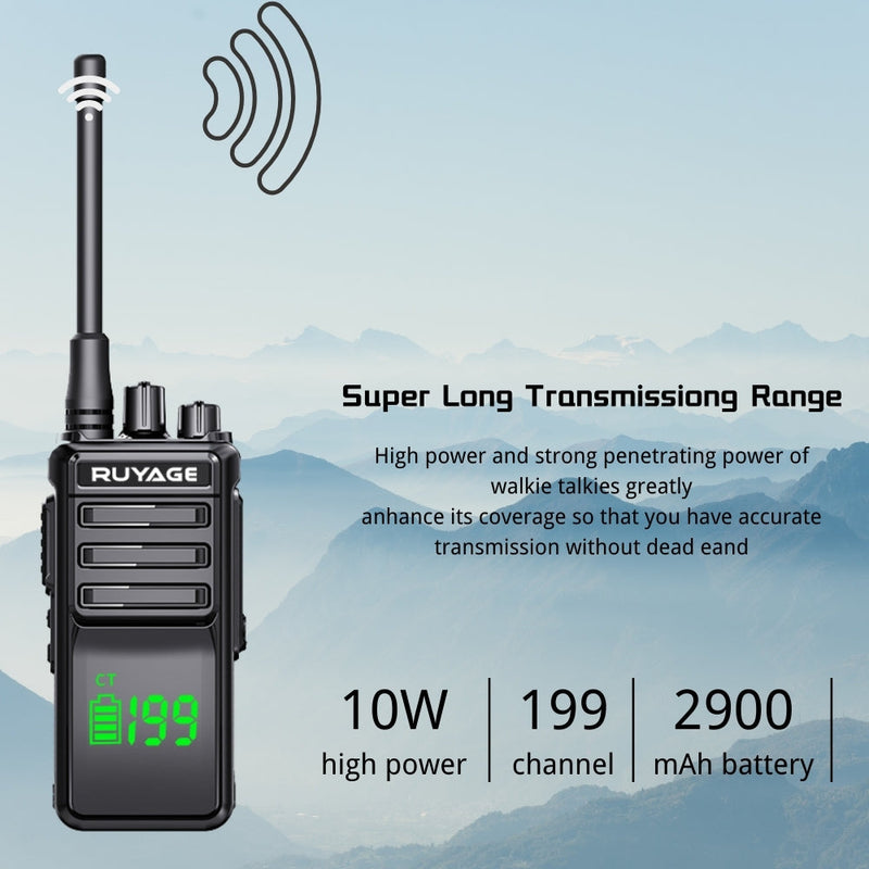 Load image into Gallery viewer, Ruyage T30 IP68 Waterproof Rugged Long Range Two Way Radio Walkie Talkie
