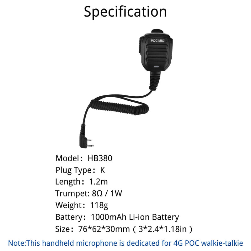 Load image into Gallery viewer, Ruyage Radio Handheld Microphone For Nationwide PTT Walkie-Talkie
