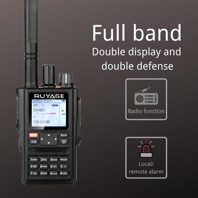 Load image into Gallery viewer, Ruyage UVQ4 VHF UHF Analog Long Range Two Way Radio Walkie Talkie
