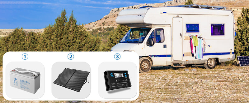 Load image into Gallery viewer, Acopower Foldable kits Framed All black 2x100W
