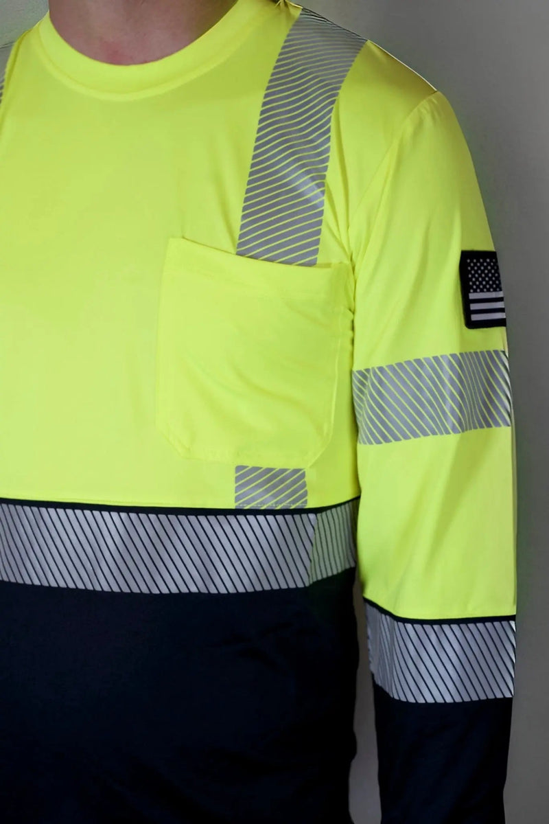 Load image into Gallery viewer, Non FR Hi-Vis Long Sleeve Shirt - Neon
