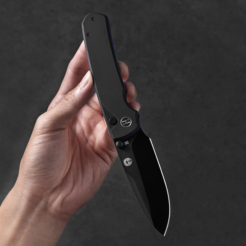 Load image into Gallery viewer, The Loyalist Folding Pocket Knife Giftset for Men and Women (Black and Blue)
