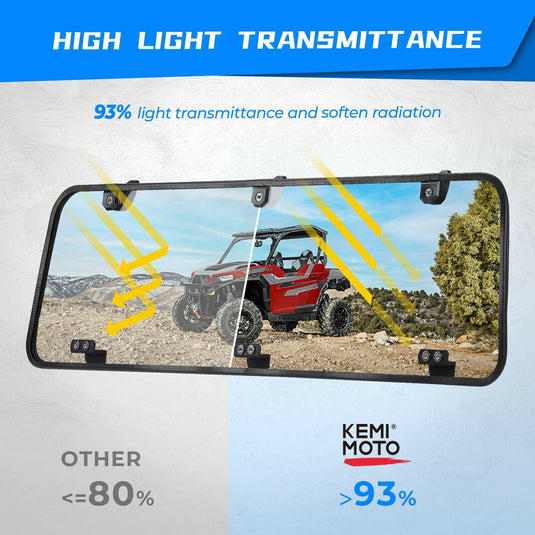 Rear Windshield Clear for Polaris General 1000 / 4 2016-2024