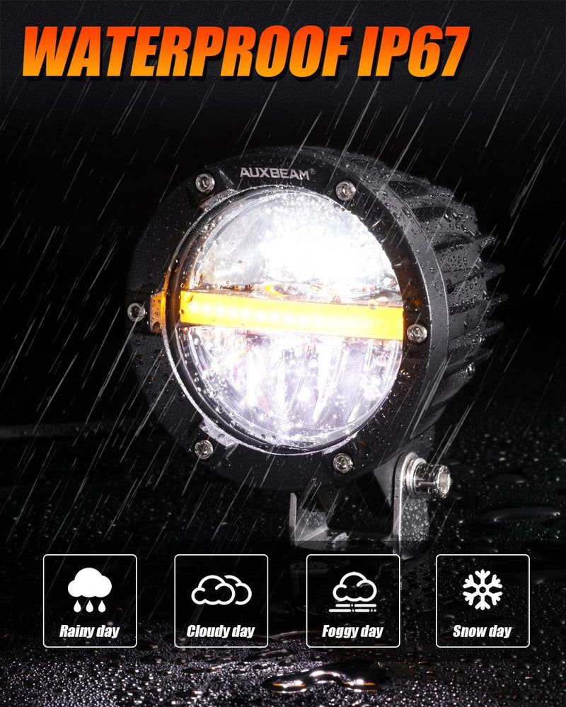 Load image into Gallery viewer, C4 Series | 4 Inch 110W 11000LM LED Pods Offroad LED Driving Lights with Amber DRL
