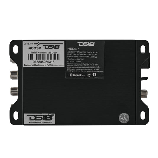 4-Input / 8-Output Digital Sound Processor with Bluetooth and App Control