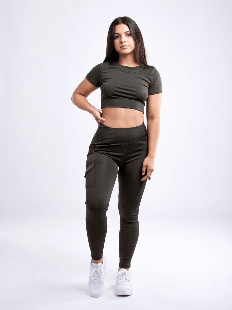 Load image into Gallery viewer, JupiterGear High-Waisted Leggings with Side Cargo Pockets
