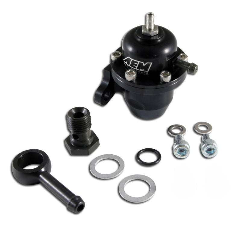 Load image into Gallery viewer, AEM Electronics Fuel Pressure Regulator Black Honda Acura
