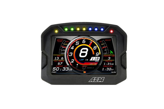 AEM CD-5LG Carbon Logging Digital Dash Display w/ Internal 10Hz GPS & Antenna 30-5603