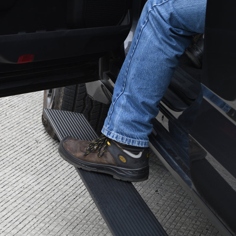 Load image into Gallery viewer, RealTruck 19-24 Chevy Silverado Standard Cab 2dr VoltStep Electric Running Board Kit-Textured Black

