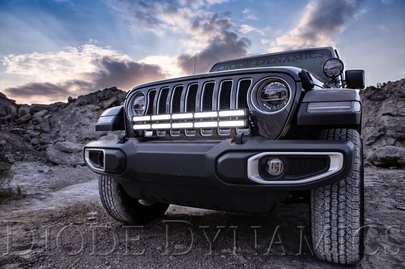 Load image into Gallery viewer, Diode Dynamics 18-21 Jeep JL Wrangler/Gladiator SS30 Bumper Bracket Kit - Amber Driving Dual
