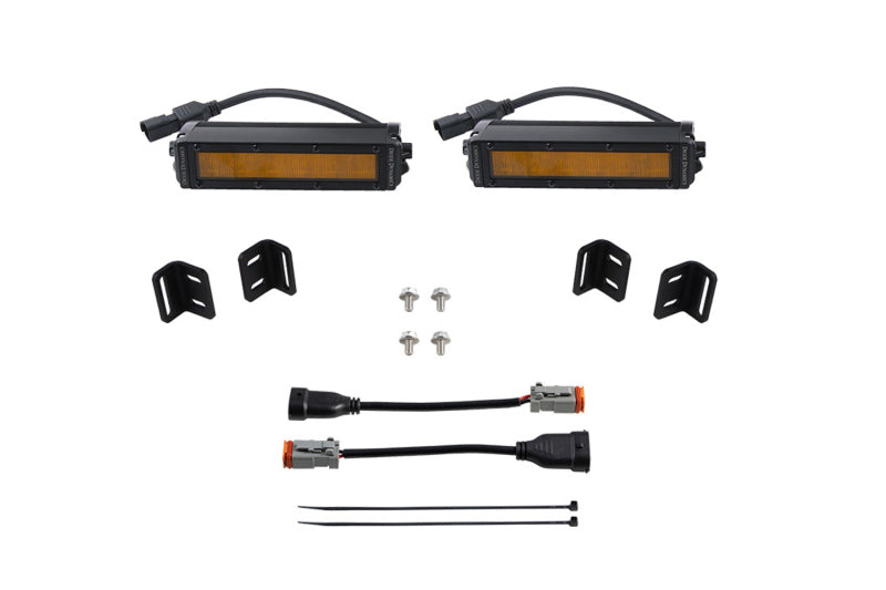 Load image into Gallery viewer, Diode Dynamics 2022 Toyota Tundra SS6 LED Fog Light Kit - Amber Wide
