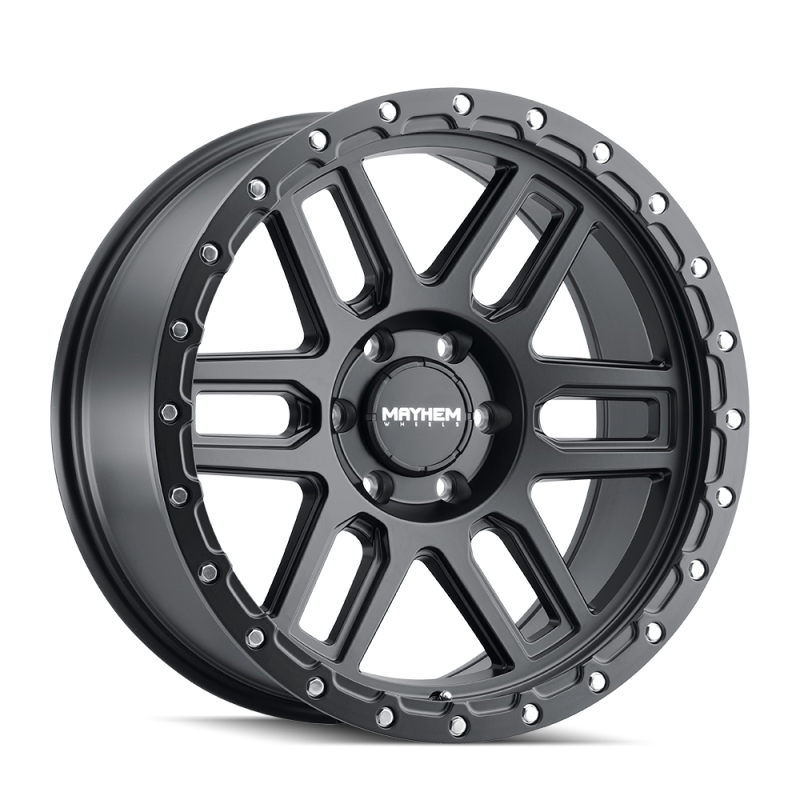 Load image into Gallery viewer, Mayhem 8304 Delta 17x9 / 6x139.7 BP / 0mm Offset / 106mm Hub Matte Black Wheel

