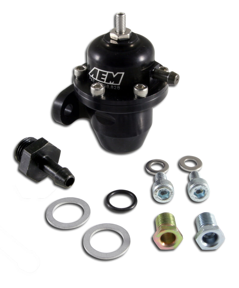 Load image into Gallery viewer, AEM Electronics Fuel Pressure Regulator Black Honda Acura

