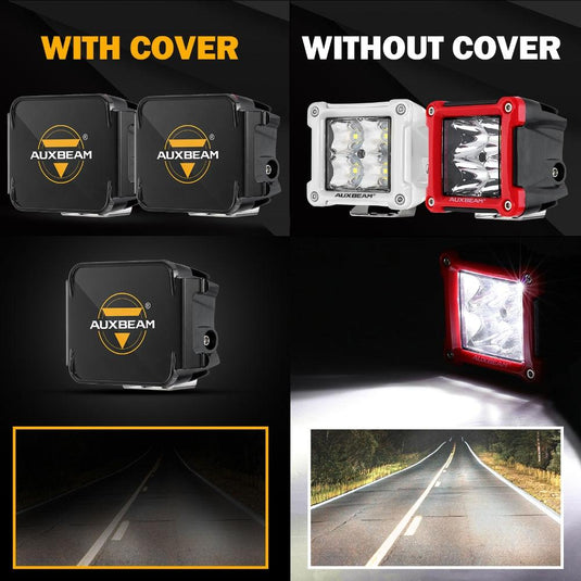 3 Inch LED Driving Light Black Cover Light Shield Cover