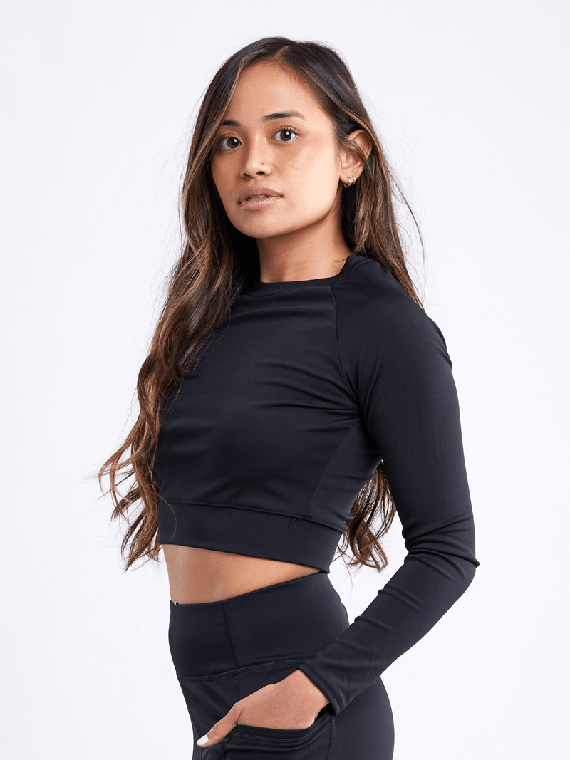 Load image into Gallery viewer, JupiterGear Long-Sleeve Crop Top
