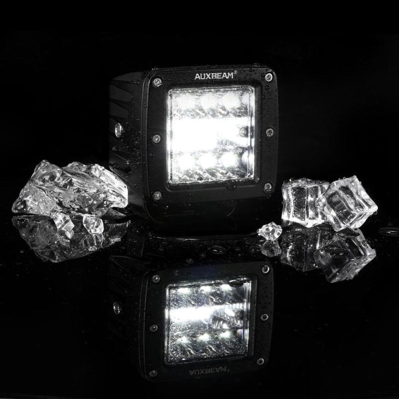 Load image into Gallery viewer, (2pcs/set) 3 Inch LED Pods Light Spot Beam with 2-Lead Wiring Harness for Truck Jeep SUV Offroad 4x4
