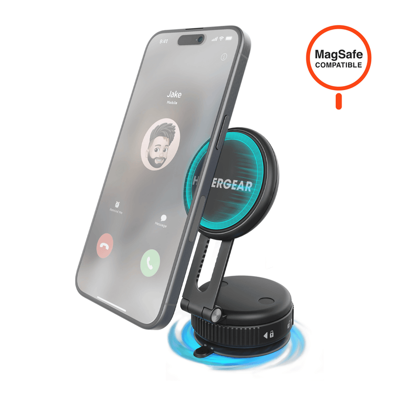 Load image into Gallery viewer, HyperGear Mag Vac Magnetic Phone Mount with Vacuum Suction Cup Base
