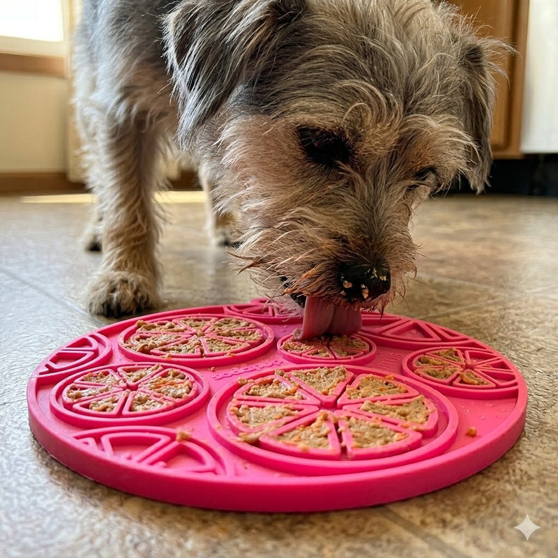 Load image into Gallery viewer, Citrus Design eMat - Enrichment Lick Mat For Dogs and Cats - with Suction Cups | USA Made
