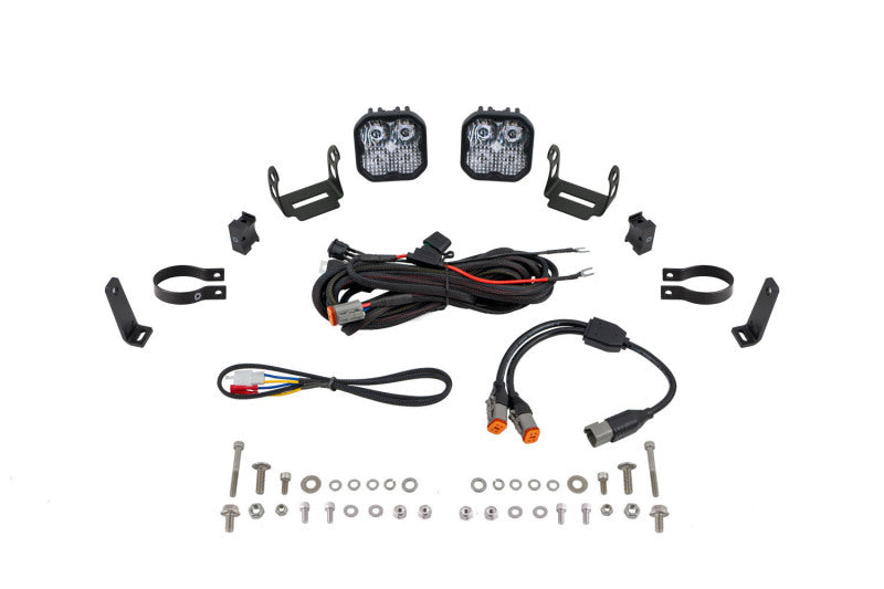 Load image into Gallery viewer, Diode Dynamics SS3 LED Bumper 2 In Roll Bar Kit Pro - White Combo (Pair)
