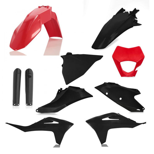 Acerbis 21-23 GasGas EC250/300/250F/350F Full Plastic Kit - Red/Black 2872811018