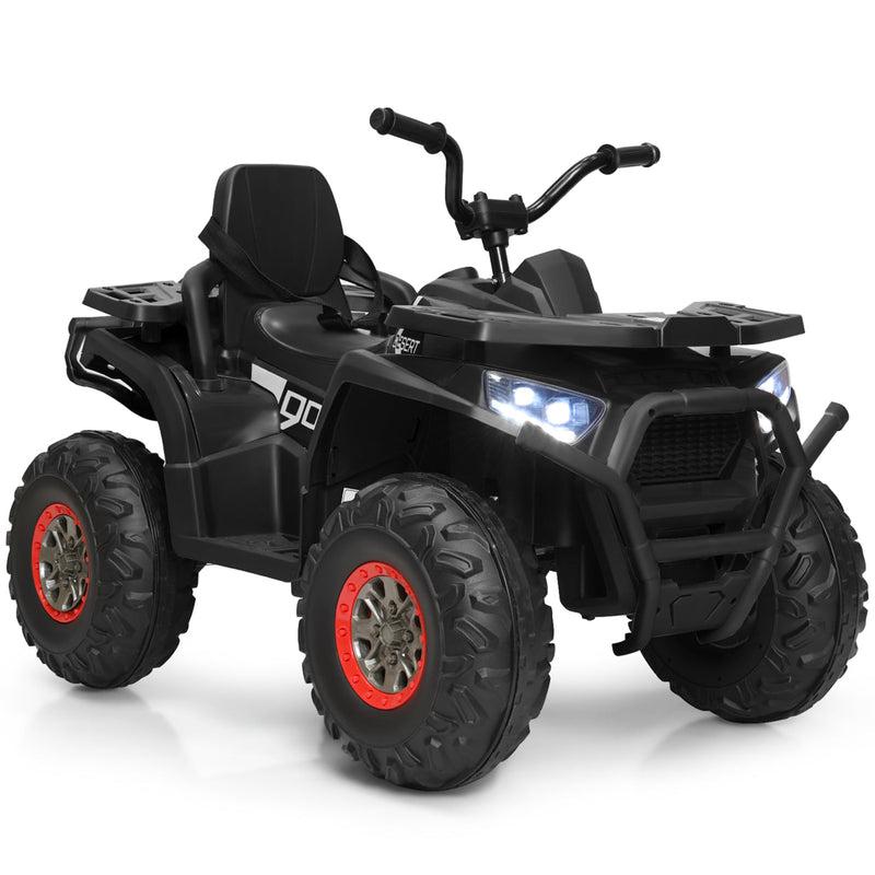Load image into Gallery viewer, Electric Kids Ride On ATV 4-Wheeler Quad with LED Lights in Black/Red/White
