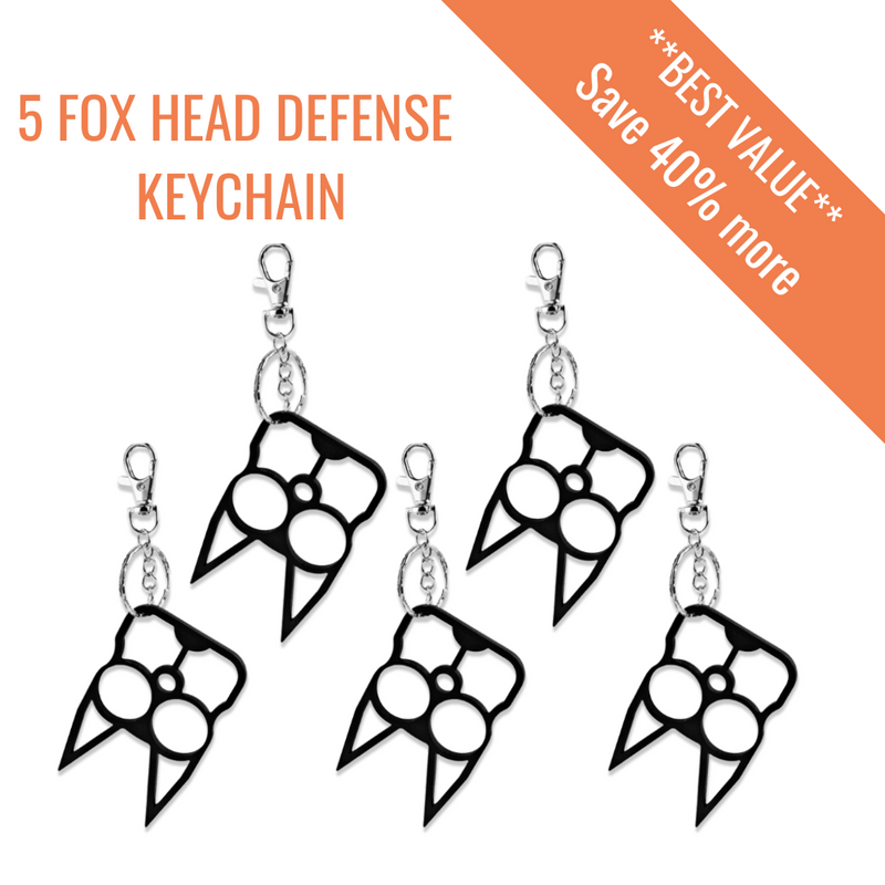 Load image into Gallery viewer, Fox Head Self Defense Keychain
