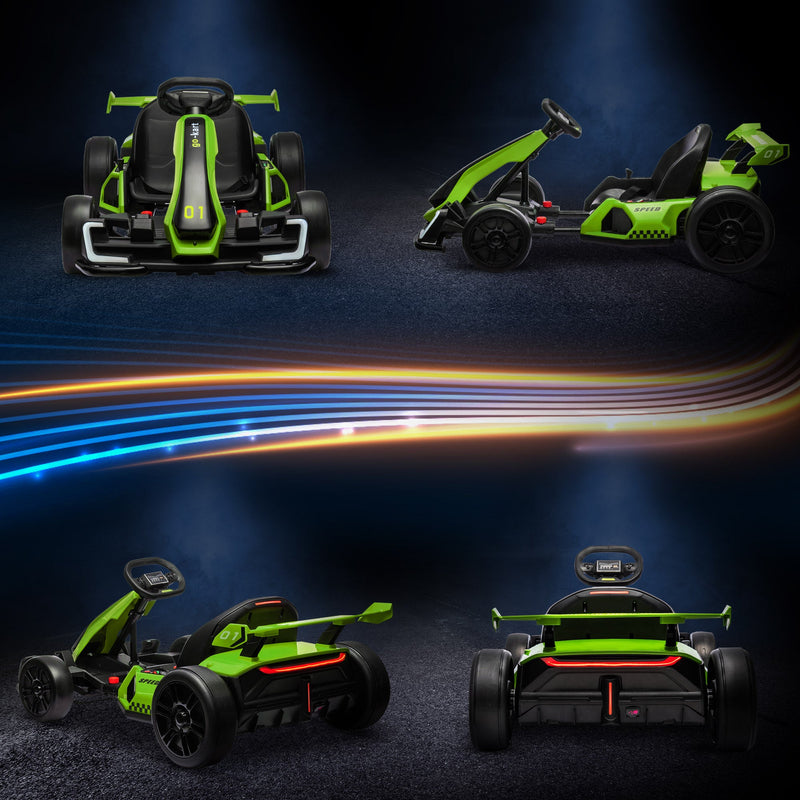 Load image into Gallery viewer, Adjustable Seat Electric Go Kart with Slow Start - 24V, 7.5 MPH
