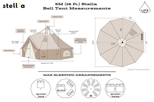 16' (5M) Stella™ Stargazer Bell Tent