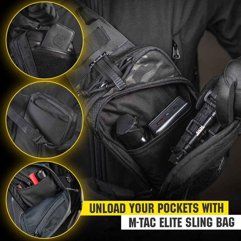 Load image into Gallery viewer, M-Tac Sling Pistol Bag with Loop Panel Elite
